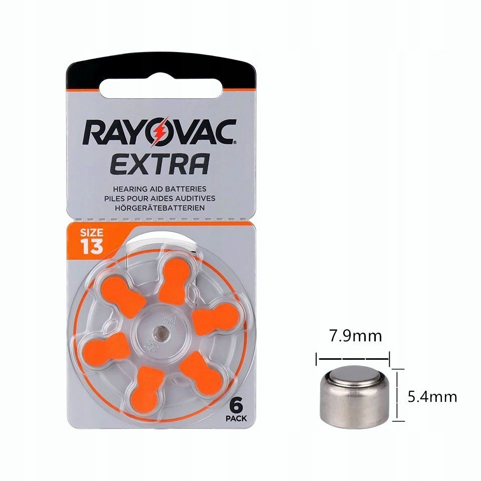Hearing Aid Batteries Rayovac 13 310 mAh - set of 60 Medical device yes