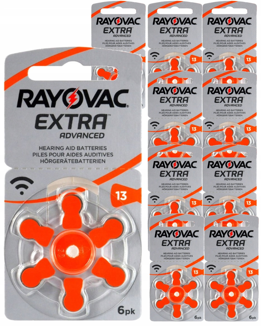 Hearing Aid Batteries Rayovac 13 310 mAh - set of 60