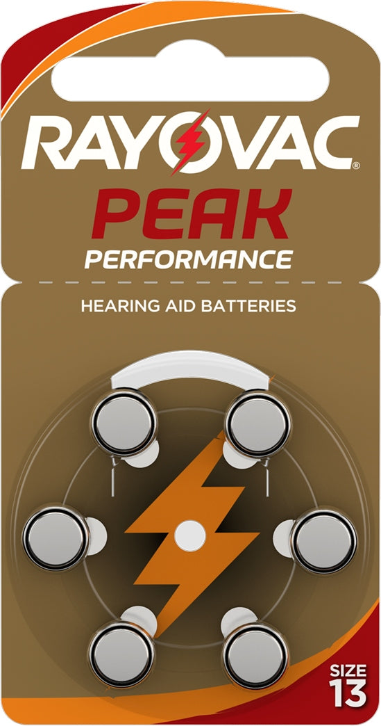 Hearing Aid Batteries Size 13 - 60 Pcs