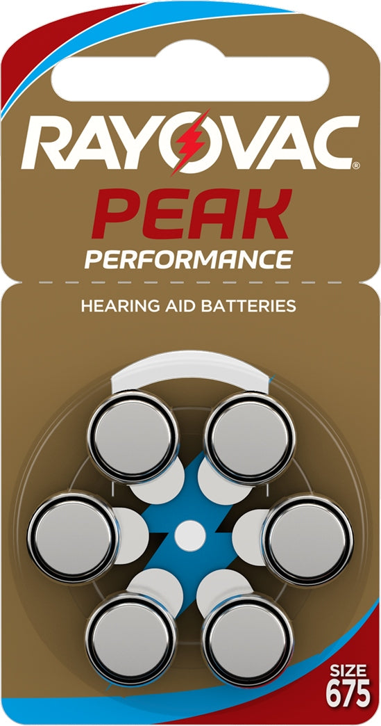 Hearing Aid Batteries Size 675 - 60pcs