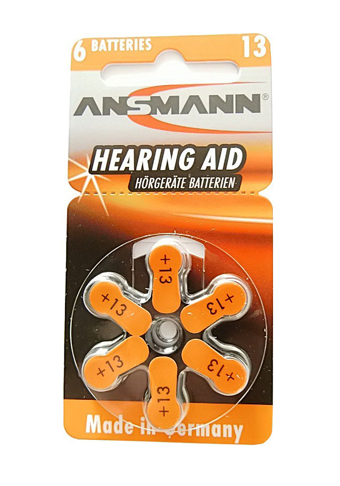 Hearing Aid Batteries Type 13 PR48 - Zinc Air 1,45V Medical device no