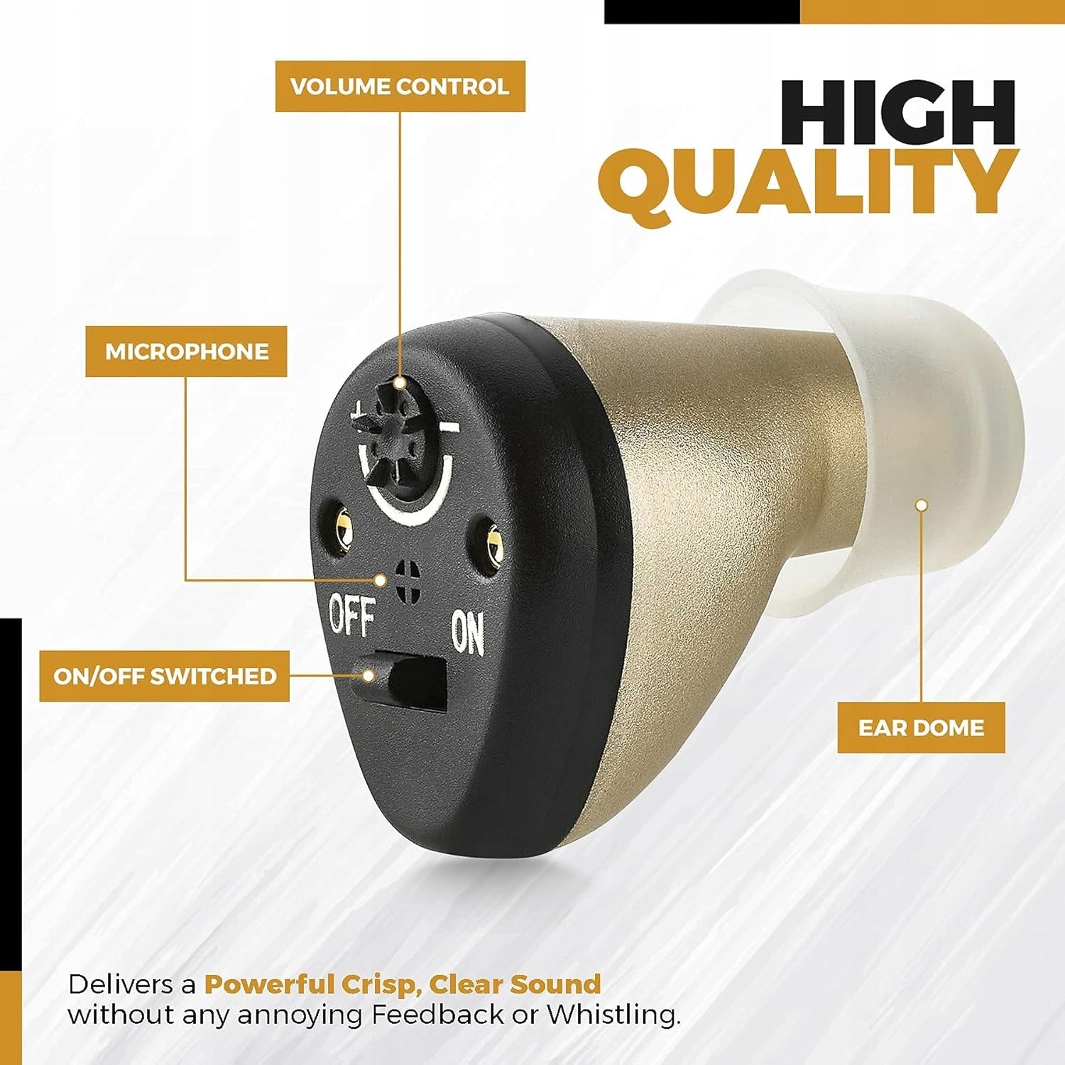 Hearing Amplifier for Seniors and Adults, Rechargeable, Indoor CIC Manufacturer code a690
