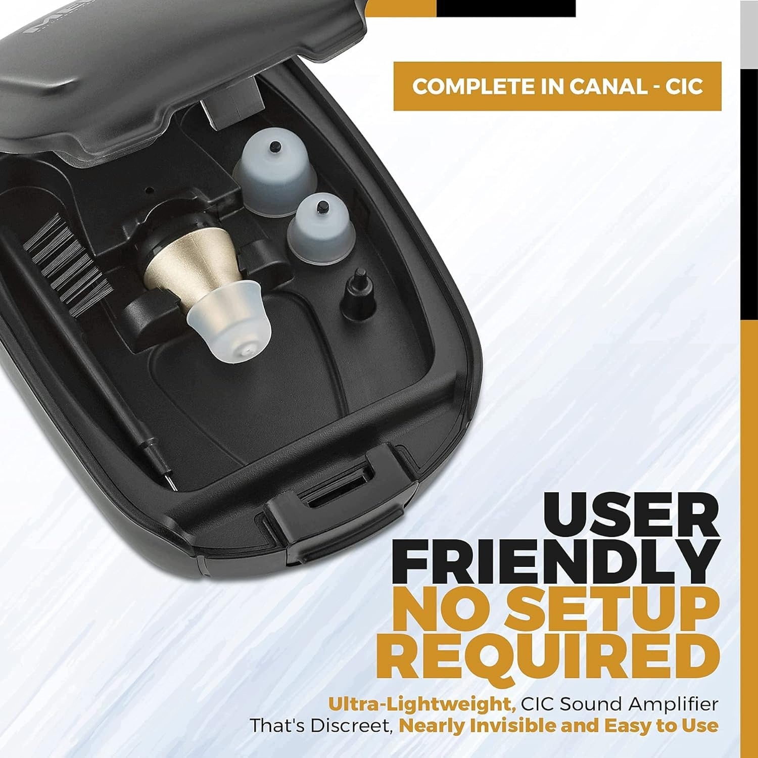 Hearing Amplifier for Seniors and Adults, Rechargeable, Indoor CIC Medical device no