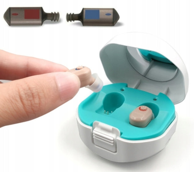 Hearing aid powerbank 2 headphones set Medical device no