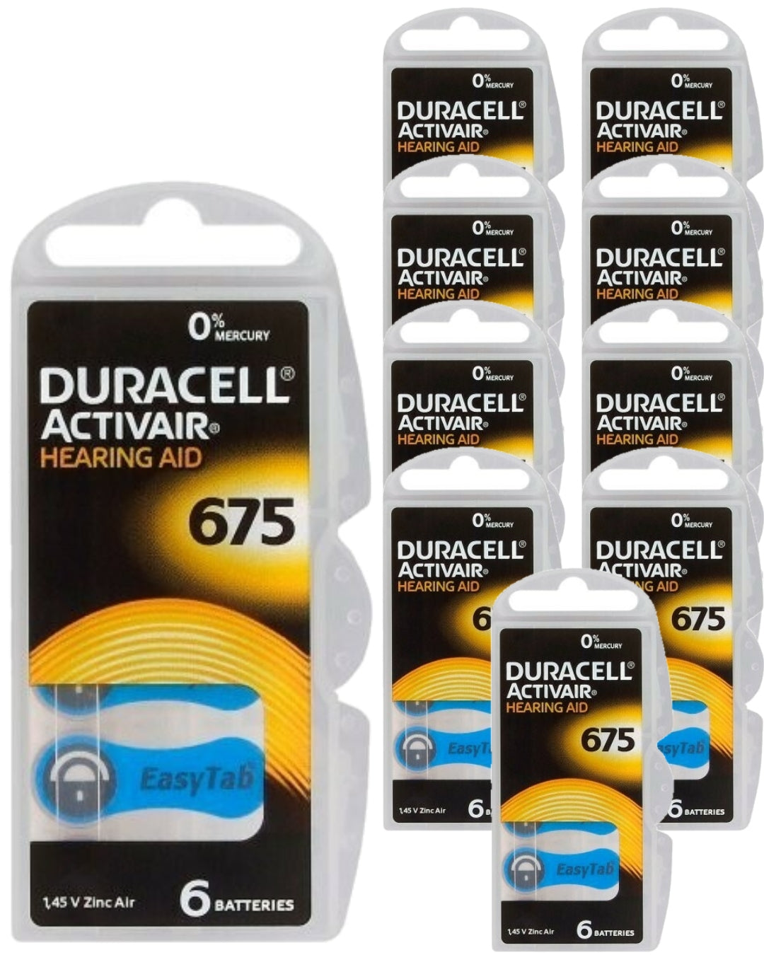 Hearing aids Duracell 675 Activair - price for a set of 60
