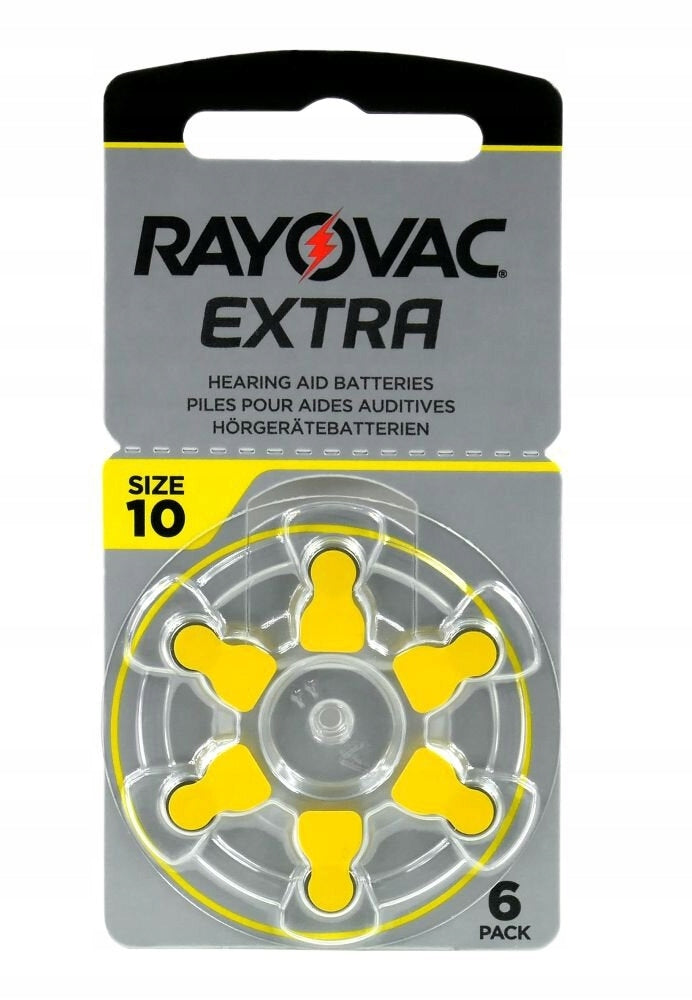 Hearing batteries RAYOVAC 10 EXTRA 6 pieces