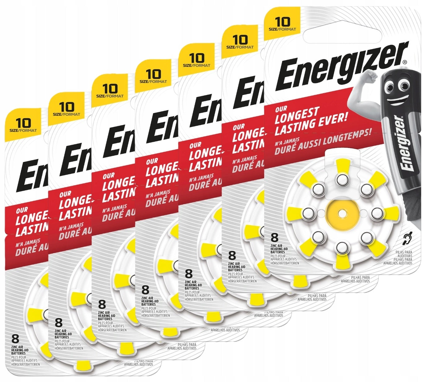 Hearing battery Energizer TFT AZ 10 / 56 pcs Medical device no