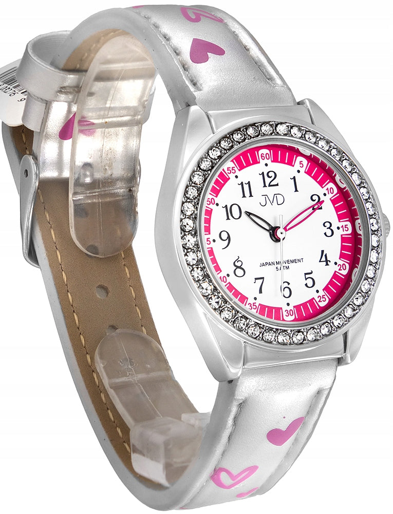 Hearts JVD Watch j7117.4 with box-calculator Brand JVD