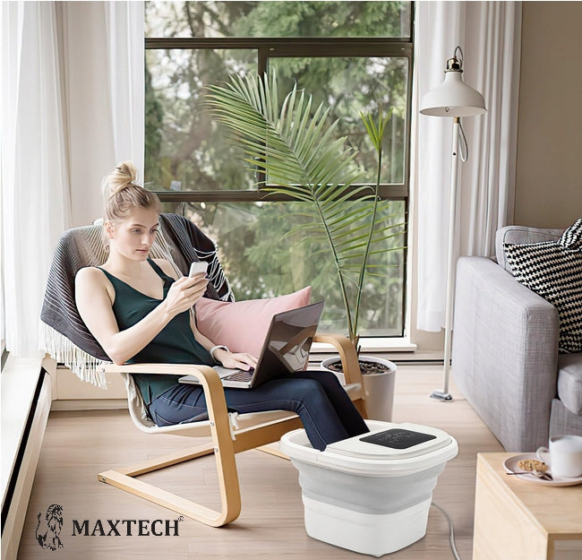 Heated Water Foot Massager Folding Hydromassager with Shiatsu-Pilot Packaging status original
