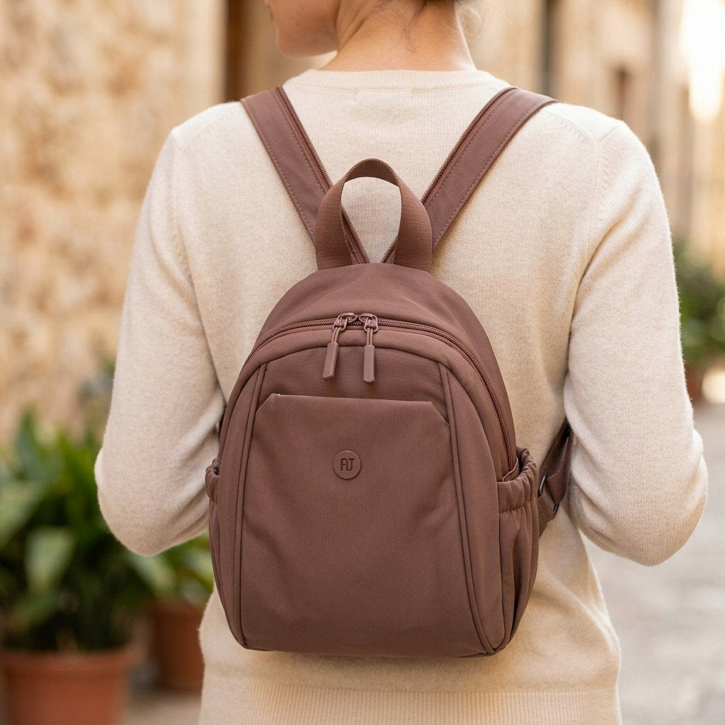 Heather Small Backpack Women's 2in1 Nylon Heather Sachet Brand no brand