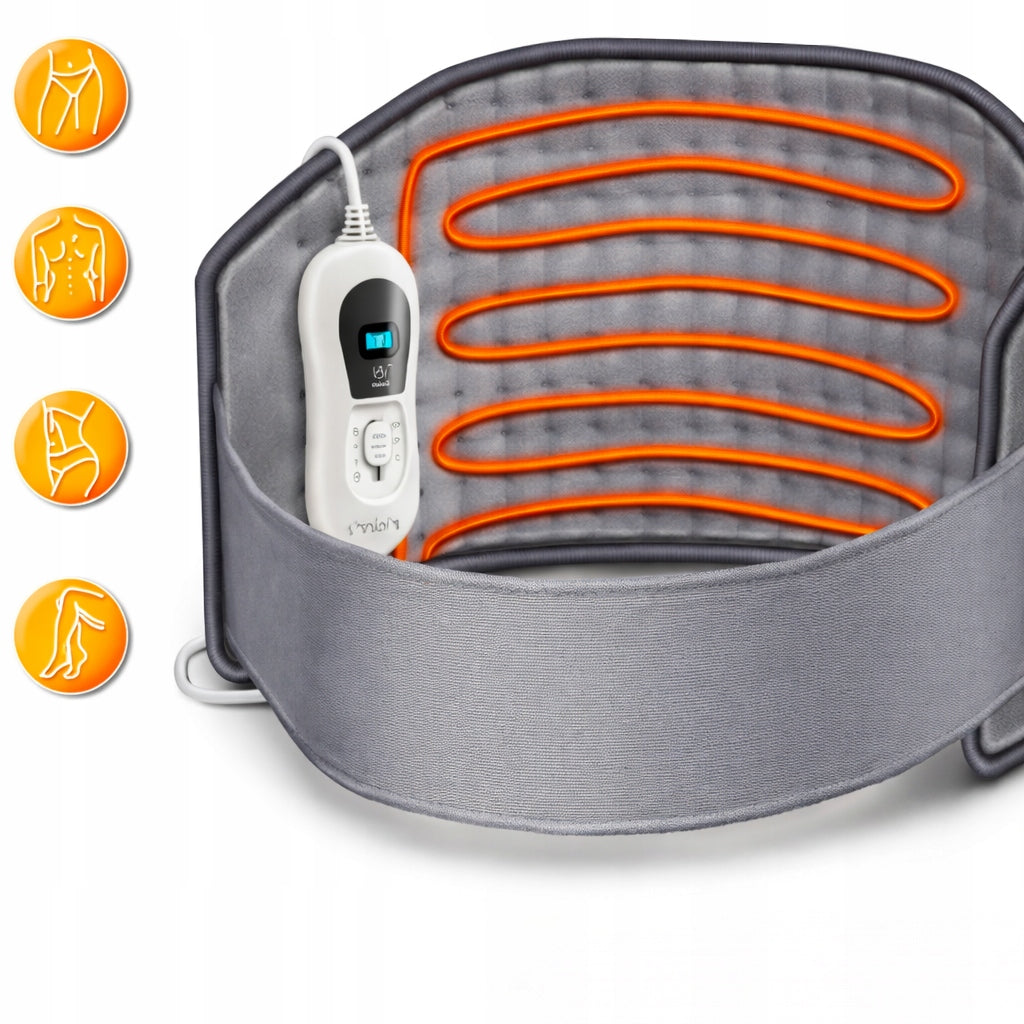 Heating Belt Electric Heating Cushion Abdominal and Back Heater GREY Brand no brand