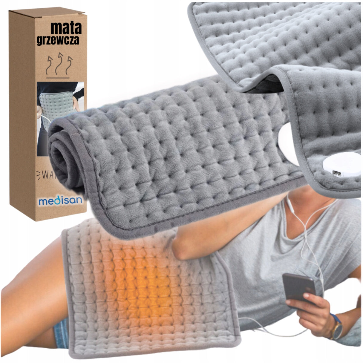 Heating Mat Electric Warming Pillow Heat Hot Water Bottle 59 x 30 cm Packaging status original
