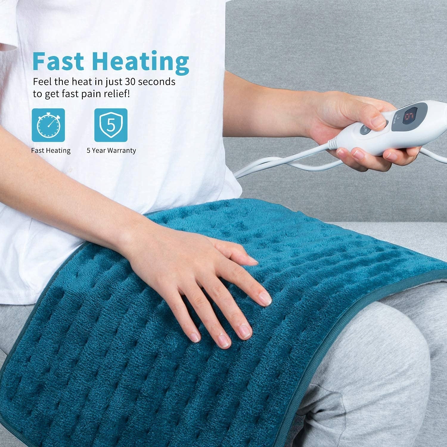 Heating Pillow Electric Mat Hosome HP05E-3060 Colour Turquoise 30x60 Packaging status original