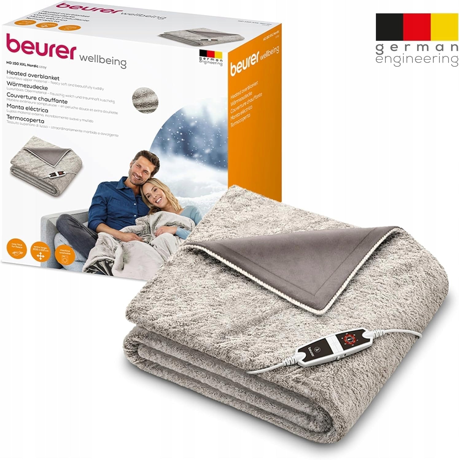 Heating blanket Beurer HD 150 XXL beige brown 200x150 cm