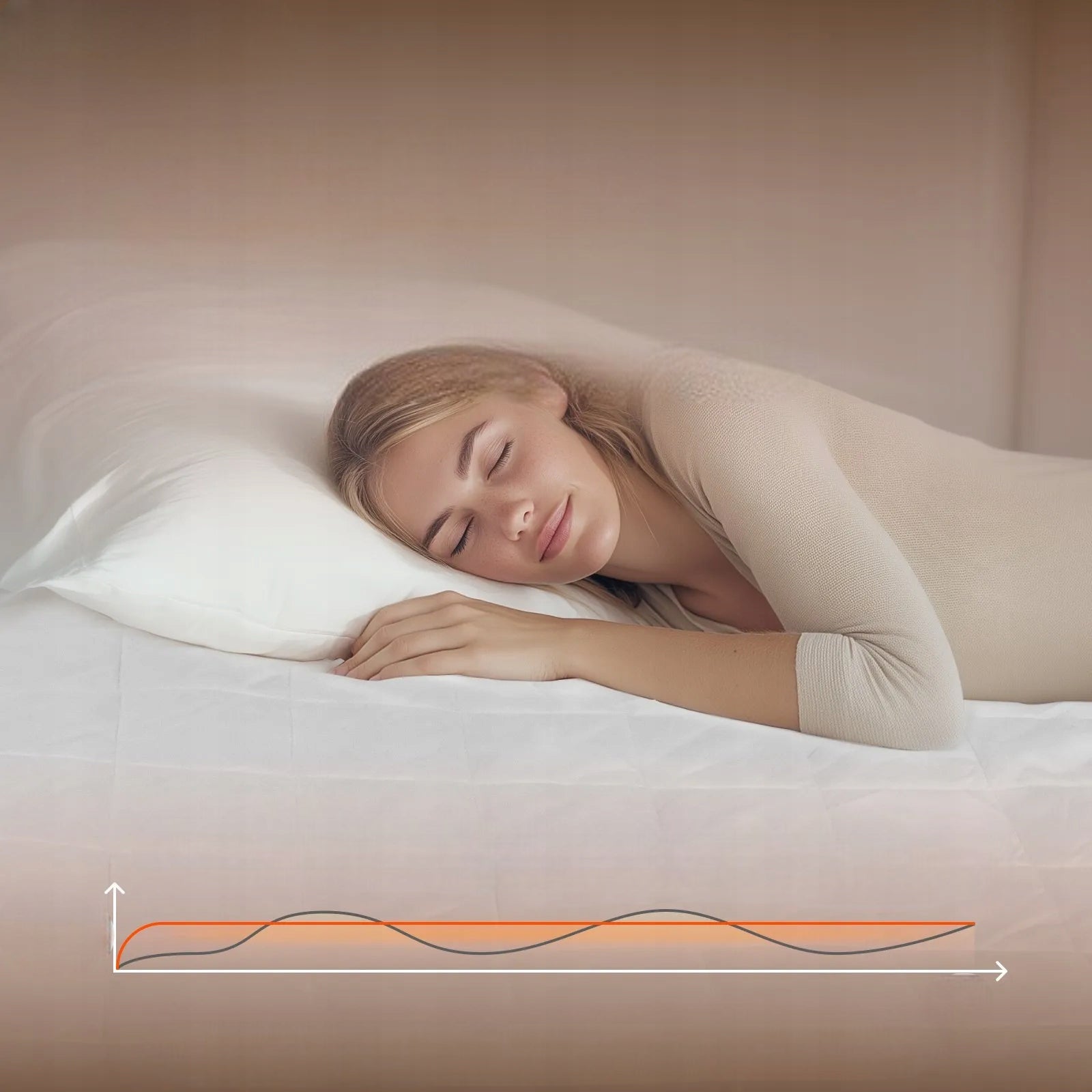 Heating mat for mattress 195x165 electric 4 levels for queen bed Brand no brand