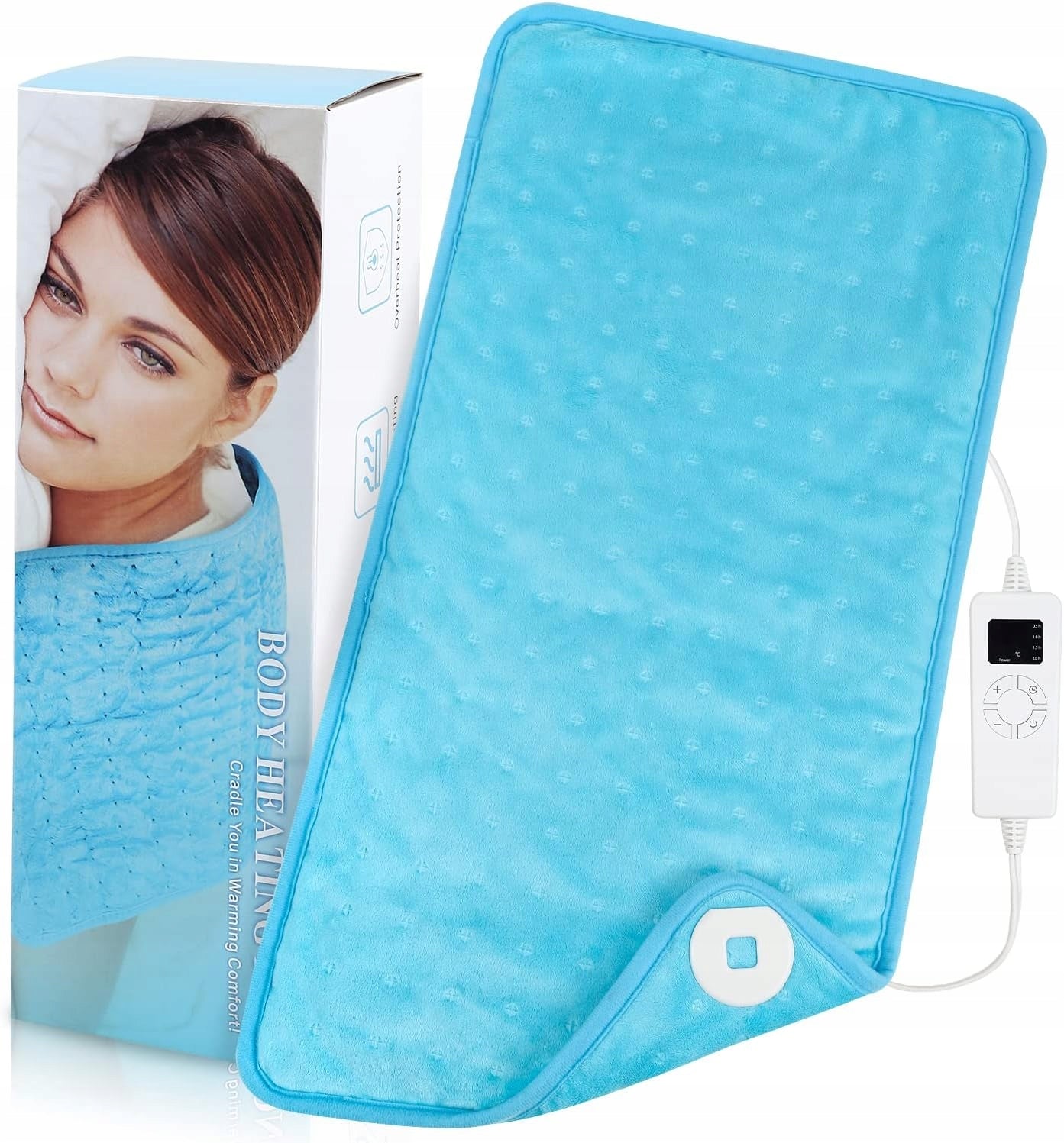 Heating pad for back pain and back cramps