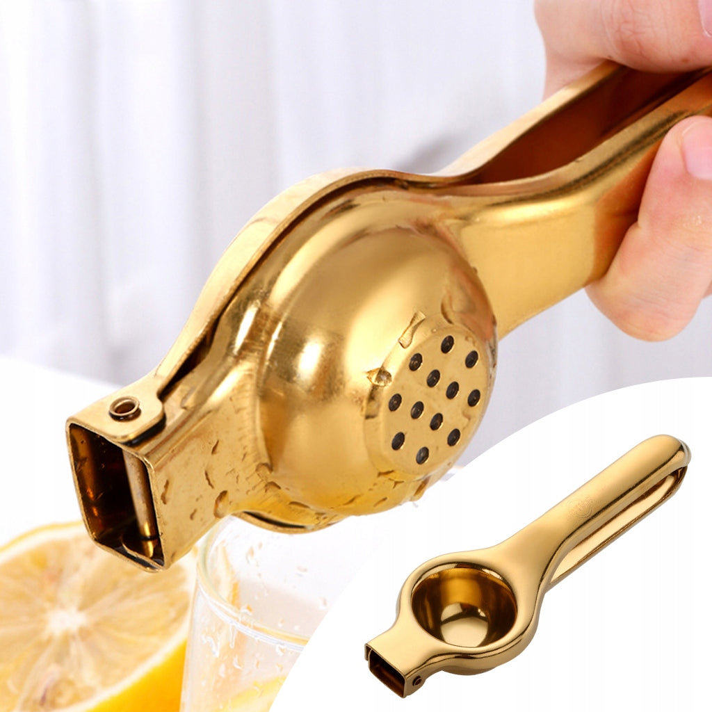 Heavy Duty Manual Fruit Juicer Lemon Squeezer Premium Extractor Hand Gold Packaging status original