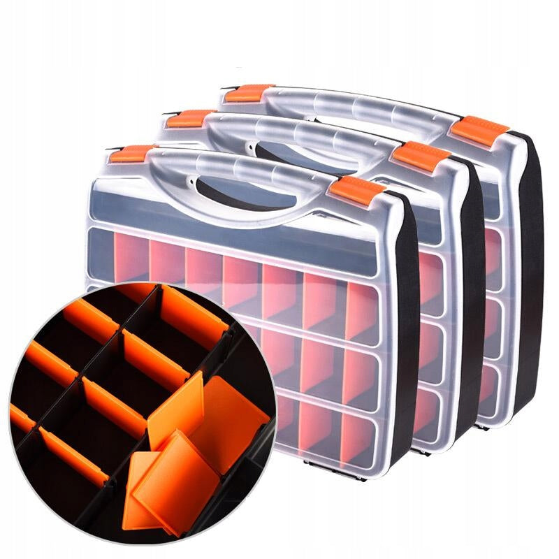 Heavy Duty Rolling Toolbox With Foldable Comfort Handle & 15.6x21.5x11.5cm