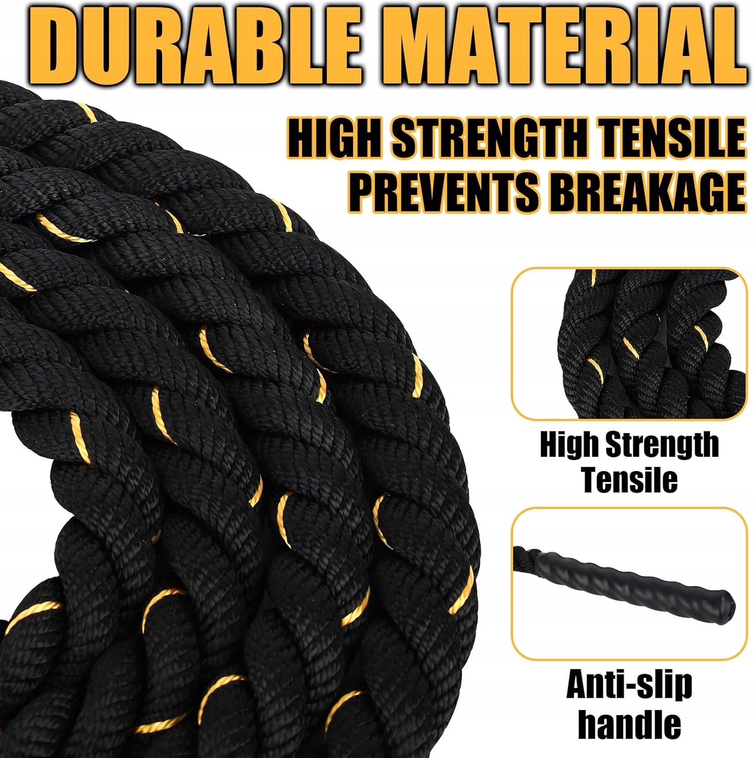 Heavy Rope Training Jump Rope 3m Weighted Jump Rope For Adults Rope length 270 cm