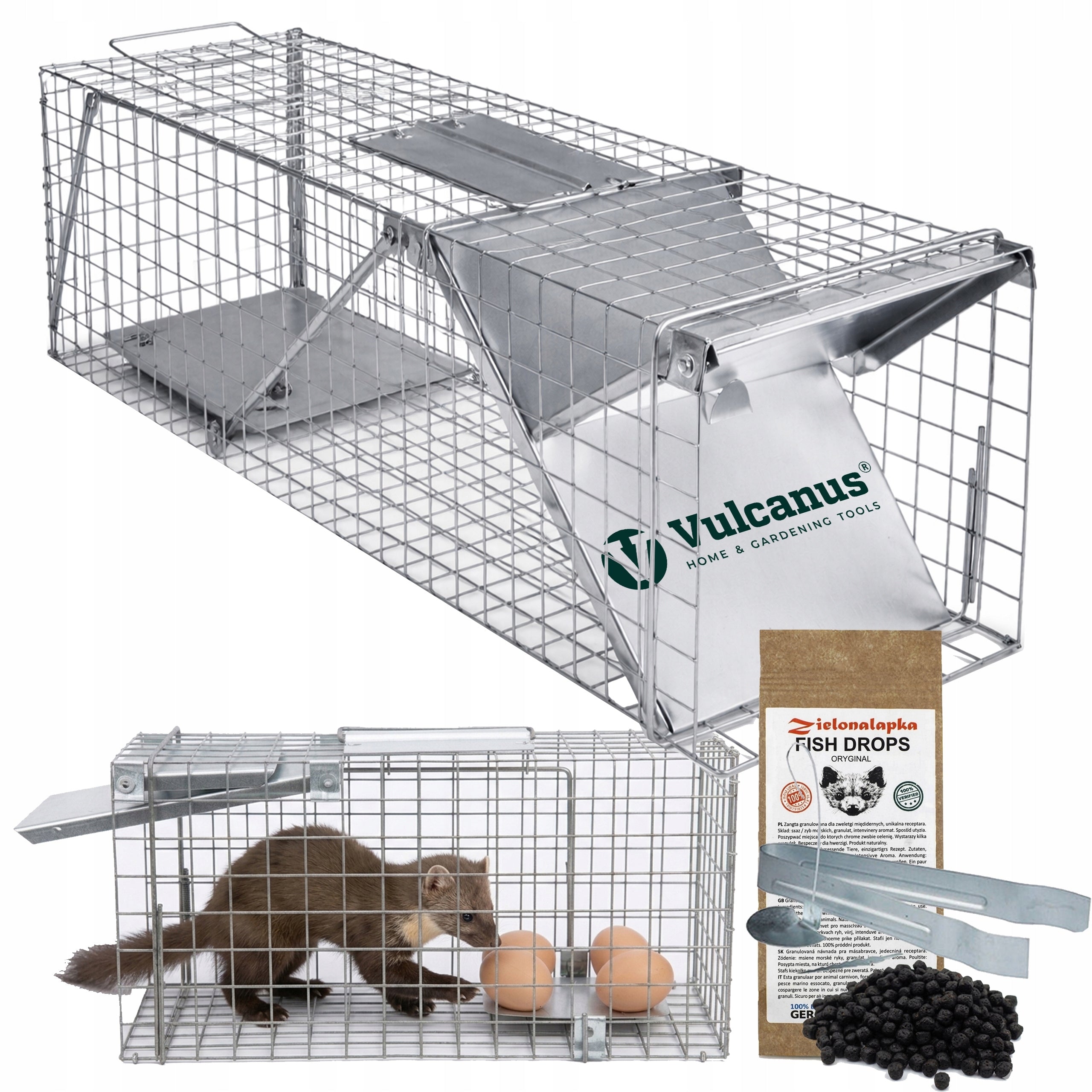 Hedgehog Rat Trap Kuna Grace Mink Cage For Rodents 40x17x20cm