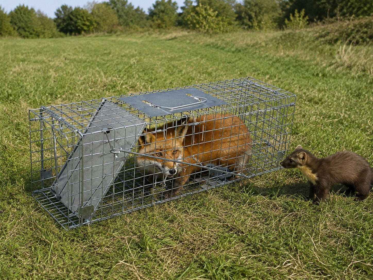 Hedgehog Trap for Foxes Kuna Weasels Cowards Mink Paw SOLID 80x28x28 Packaging status original