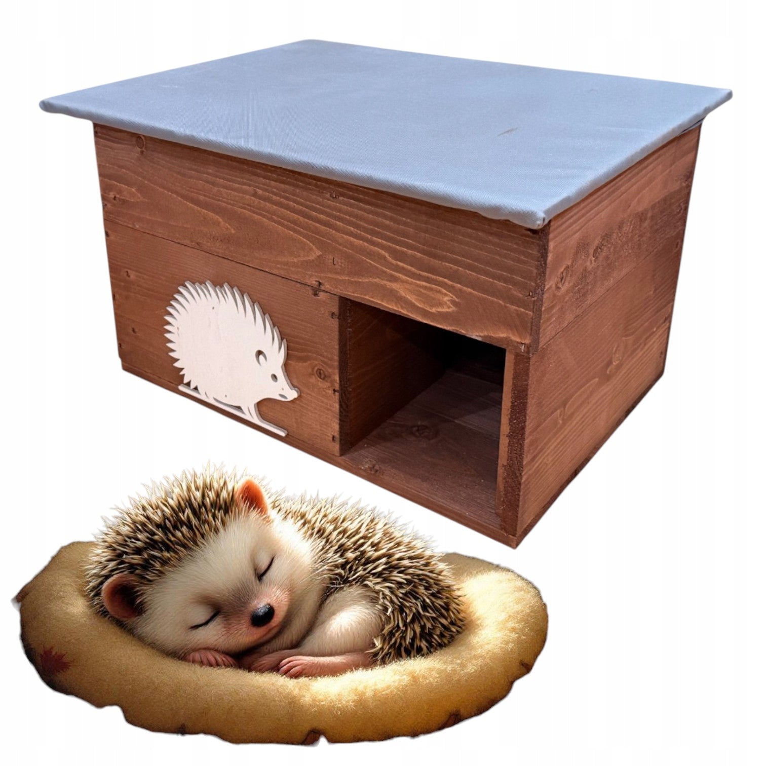 Hedgehog house WOODEN house for HEDGEHOG nesting booth bed shelter xxl