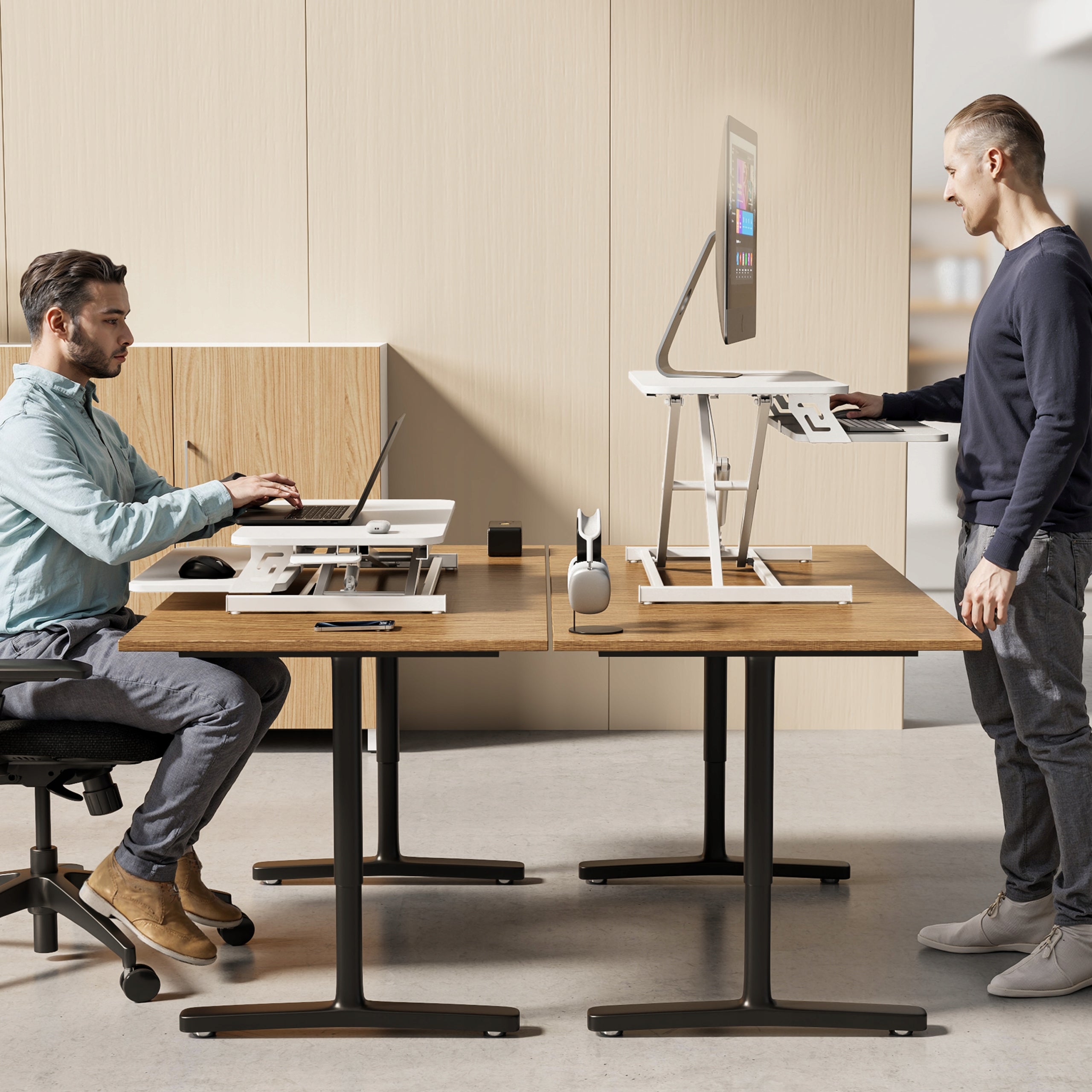 Height Adjustable Desk Converter Office Laptop Stand SENSE7 EAN (GTIN) 5902659845078