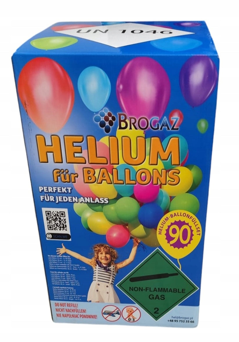 Helium Balloon Cylinder with Helium Gas Largest XXL Cylinder for 90 Balloons 9 Inches