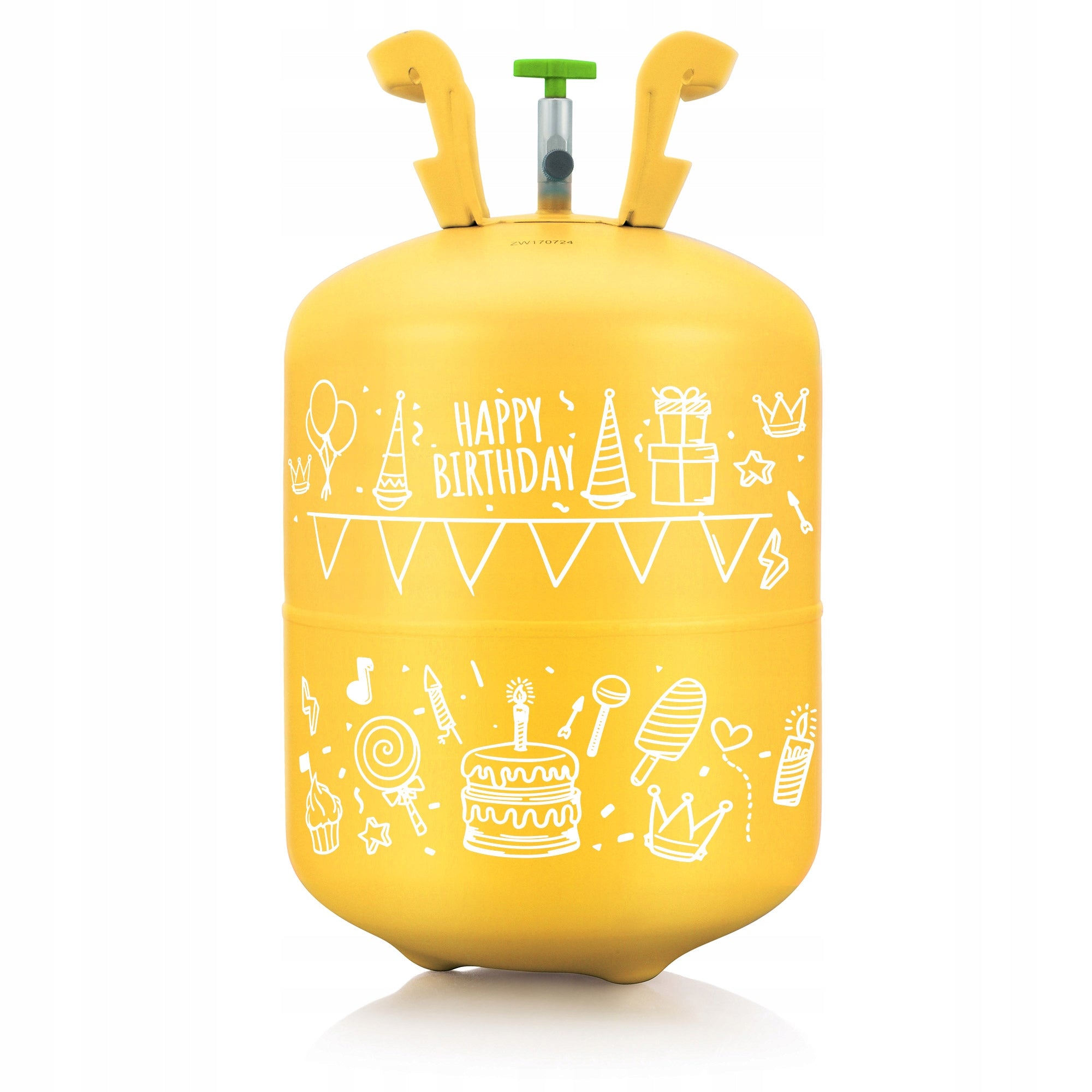 Helium cylinder 0,42 m3 + balloons x50 ribbon 60m helium for balloons Brand RicoKids