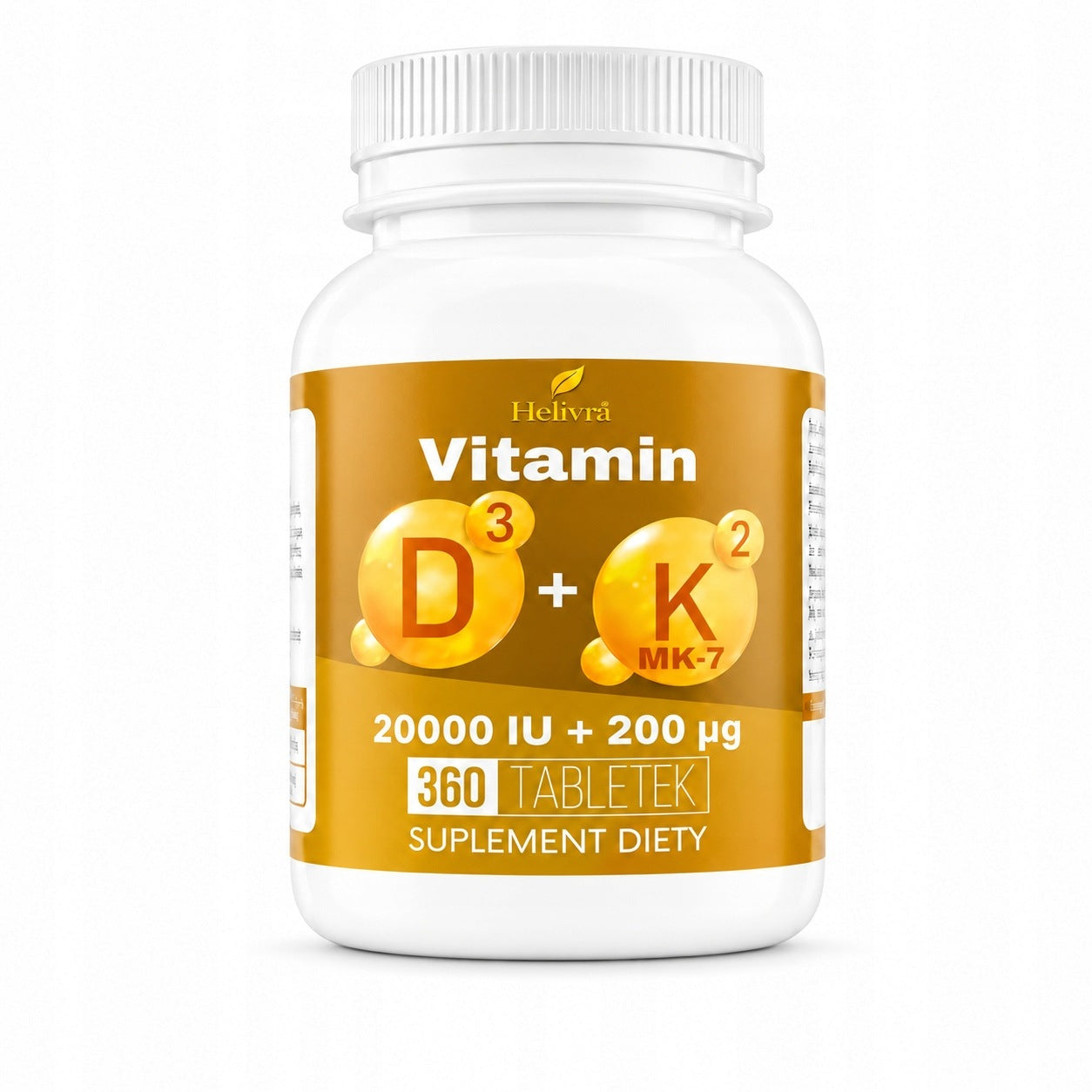 Helivra Vitamin D3 20000 K2 200 360 tabs Stress Feelings of bone muscles