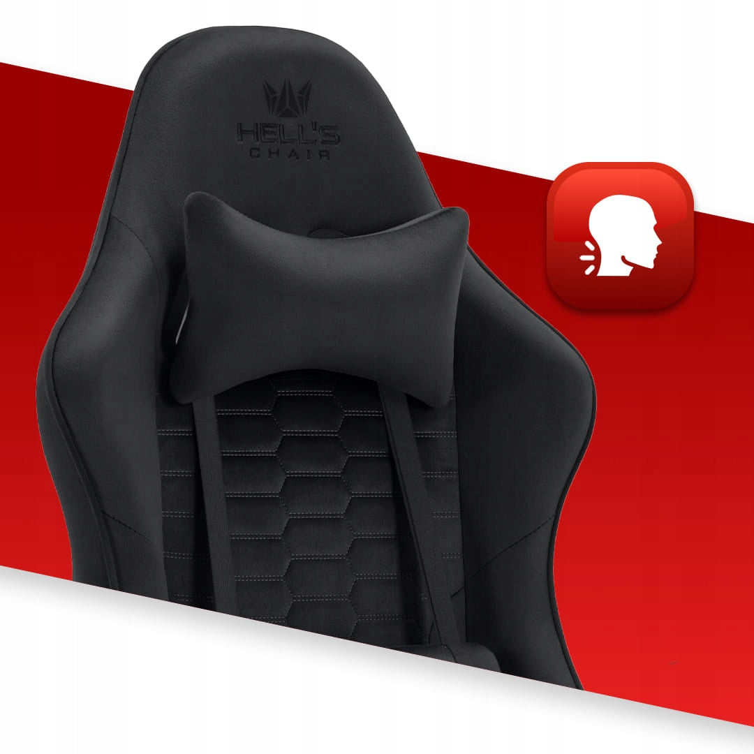 Hell's Chair HC- 1000 Black Fabric Furniture depth 51 cm