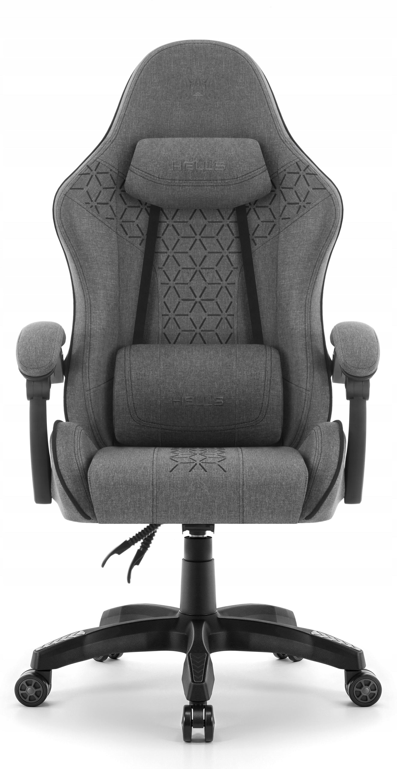 Hell's Chair HC-1008 2.0 Grey-Black Mesh Upholstery color black and gray