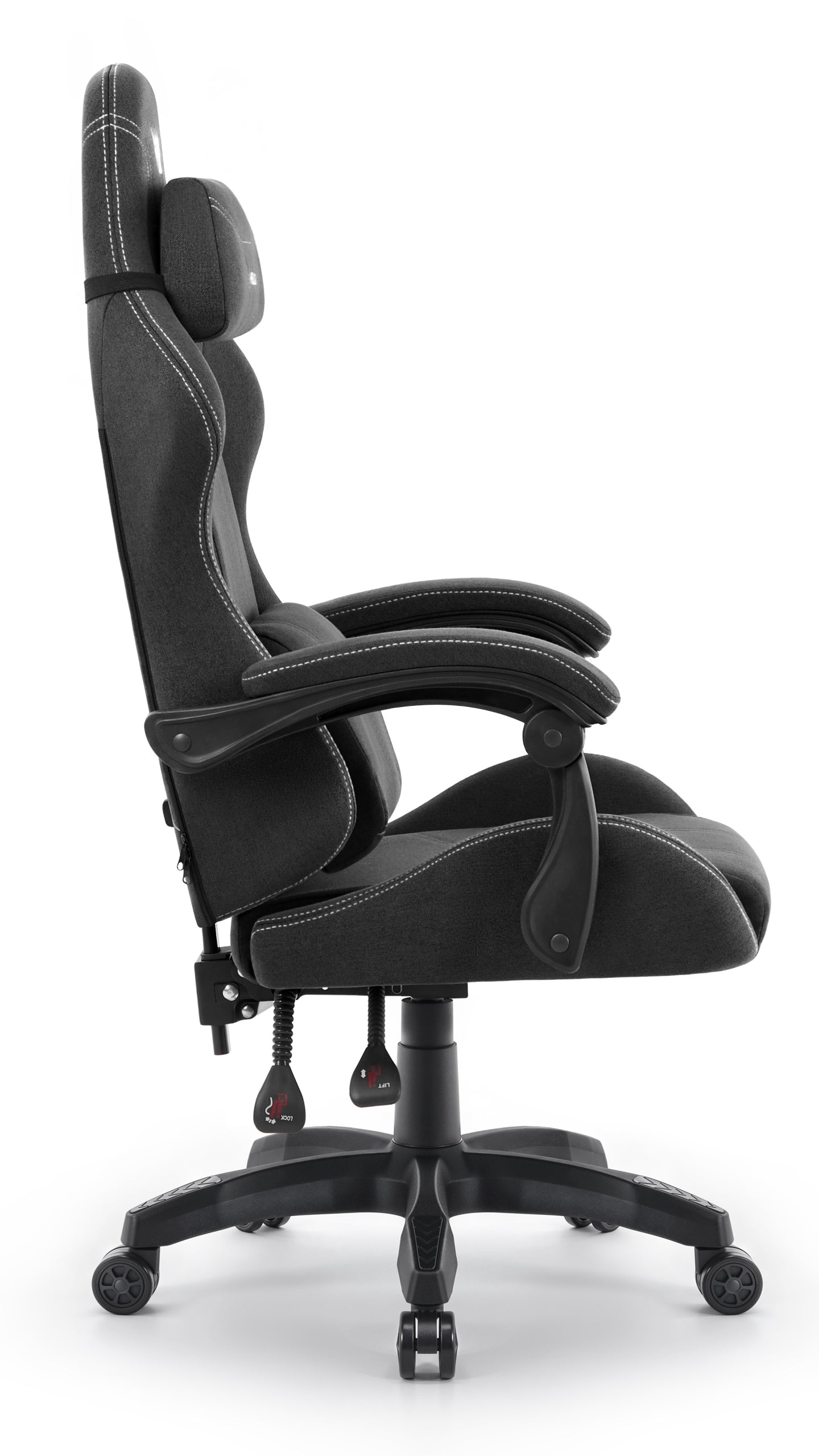 Hell's Chair HC- 1014 Black White Fabric Model HC-1014 BLACK- WHITE