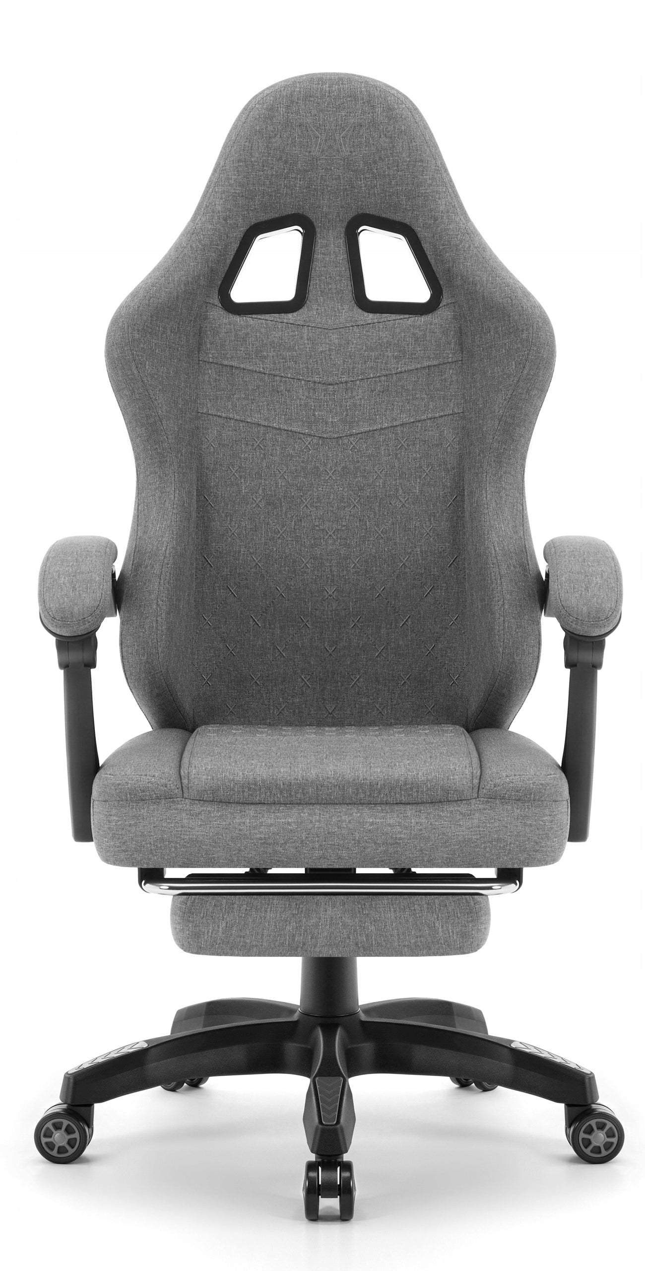 Hell's Chair HC- 1015 Grey with Footrest EAN (GTIN) 5907196010996