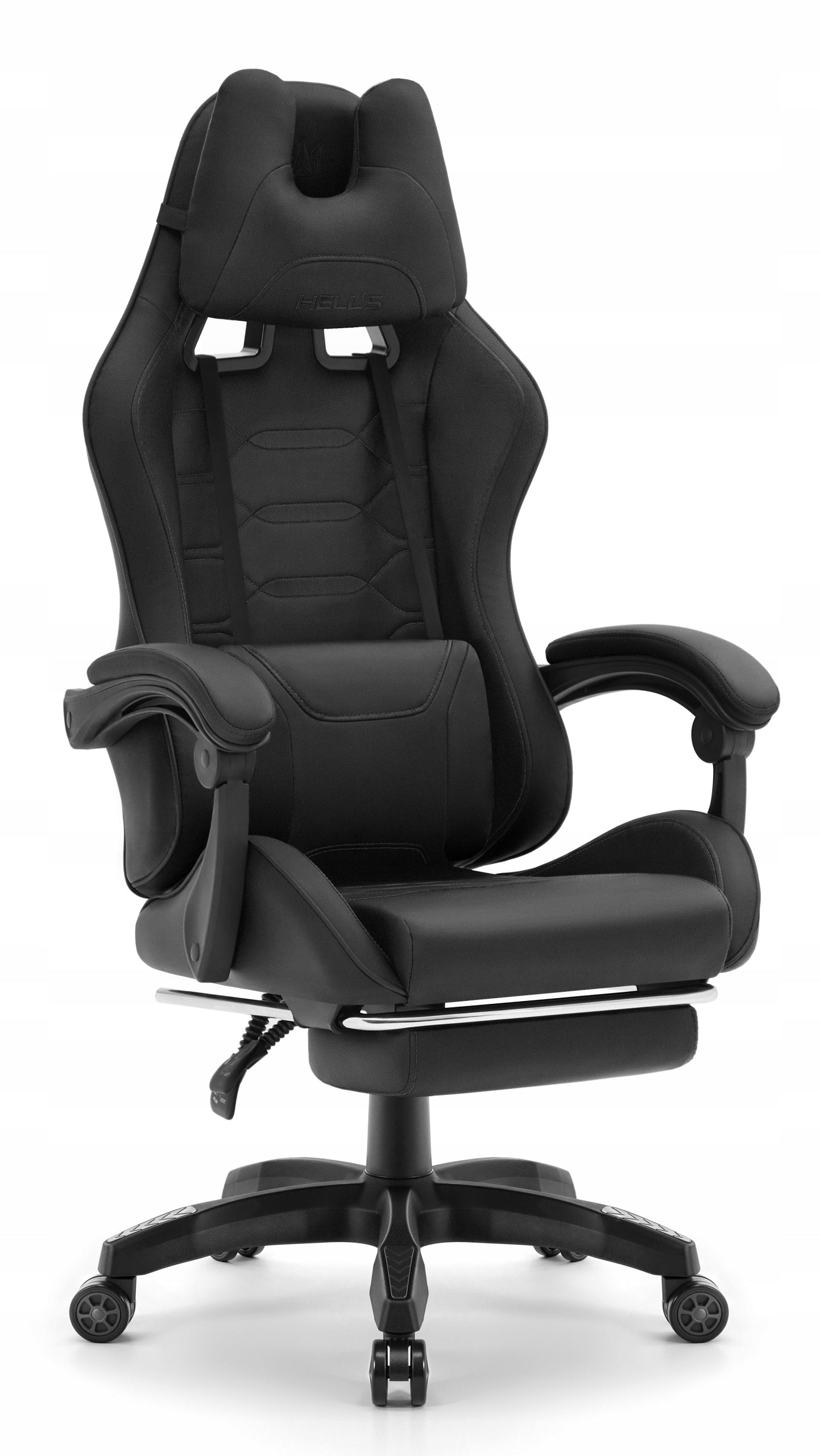 Hell's Chair HC- 1039 2.0 Black with Footrest EAN (GTIN) 5907196011313