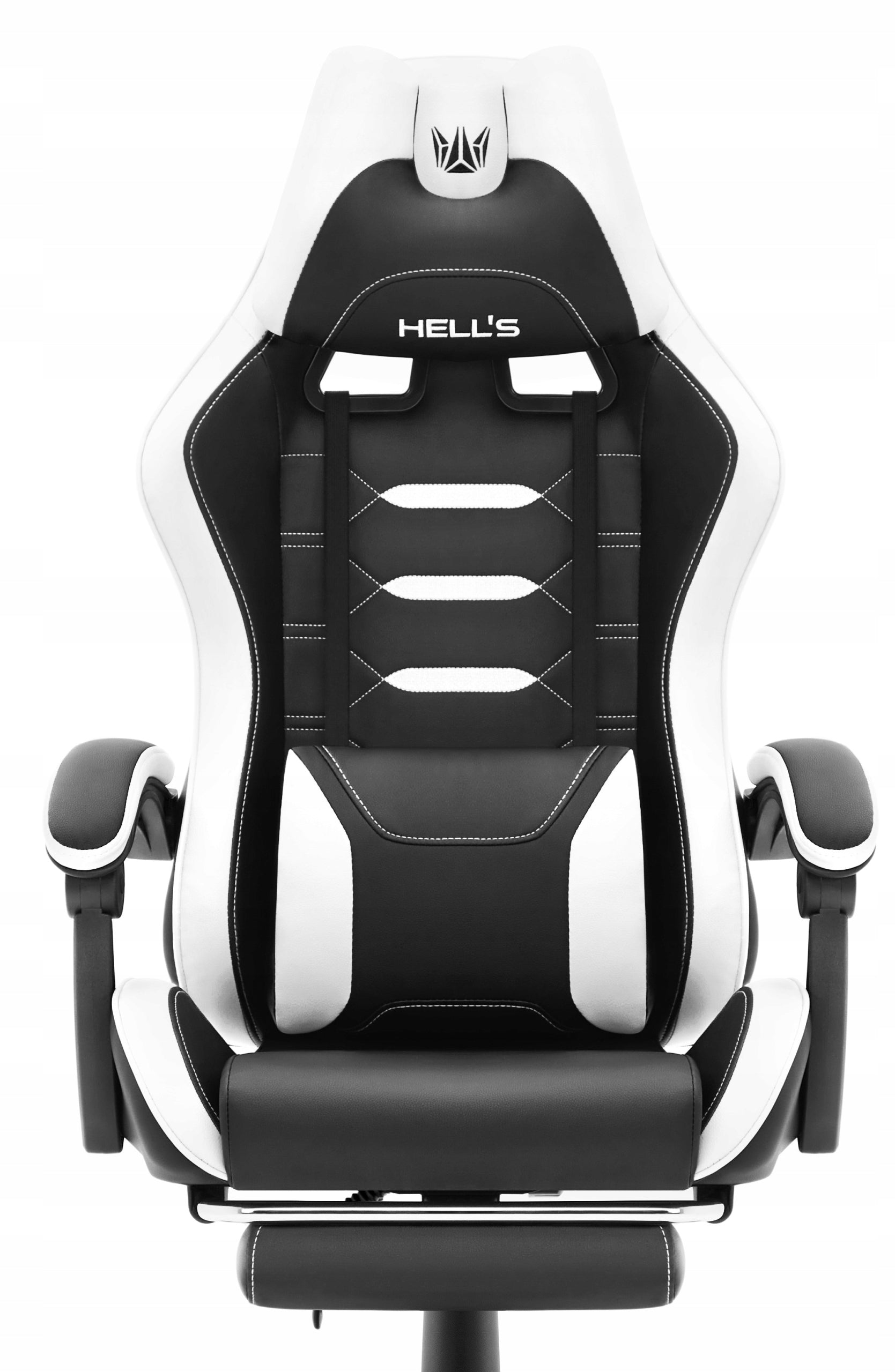 Hell's Chair HC- 1039 2.0 White with Footrest