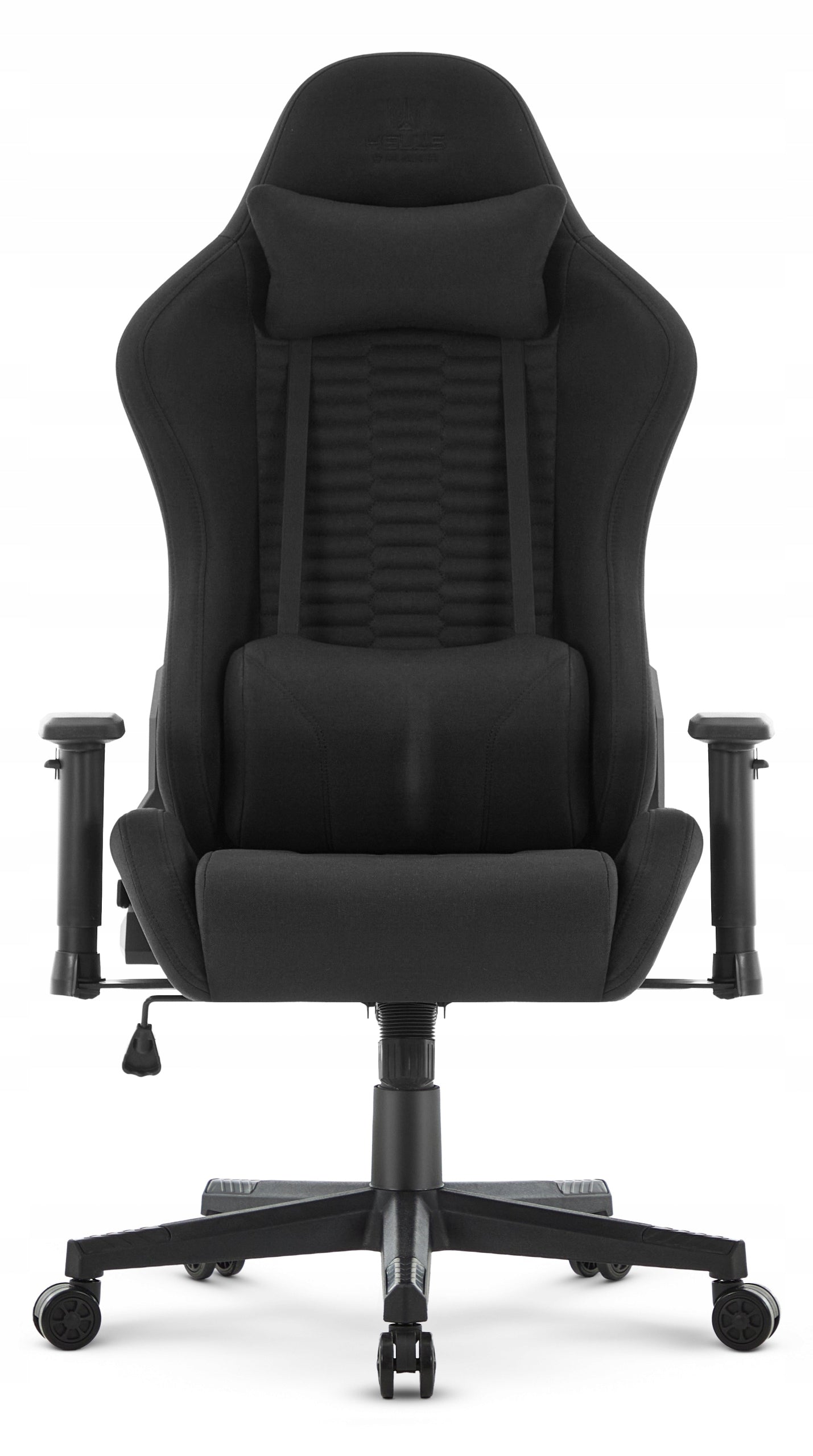 Hell's Chair HC-2000 Black Fabric Office Swivel Gaming Chair Packaging status original