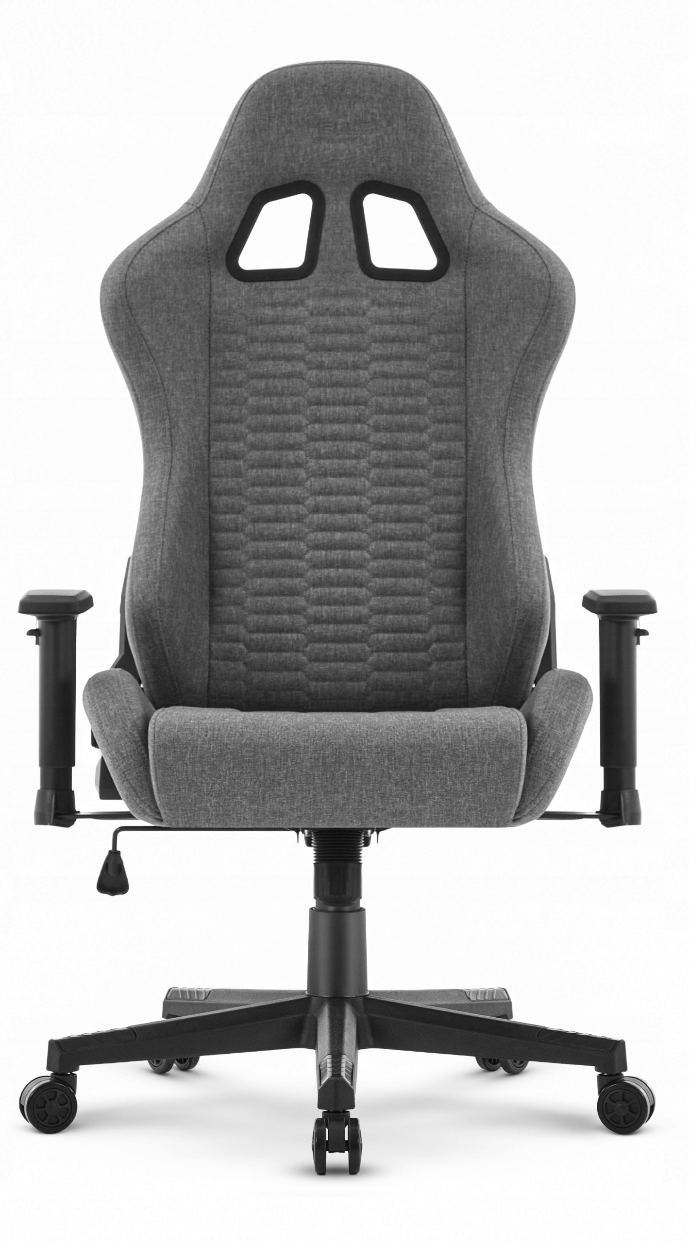 Hell's Chair HC-2000 Gray-Black Fabric Office Swivel Gaming Chair Furniture width 76 cm