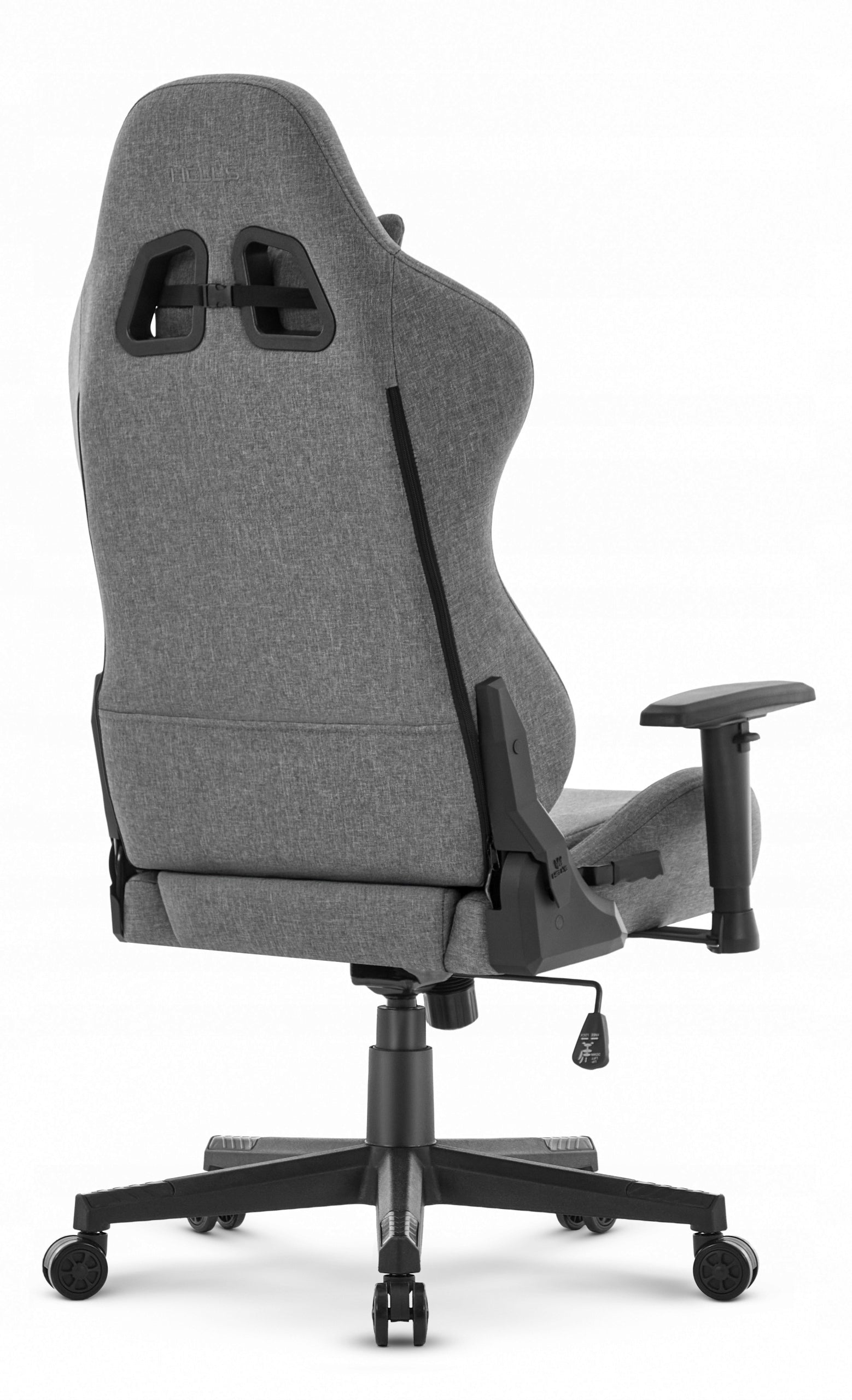 Hell's Chair HC-2000 Gray-Black Fabric Office Swivel Gaming Chair Model HC-2000 Grey- Black