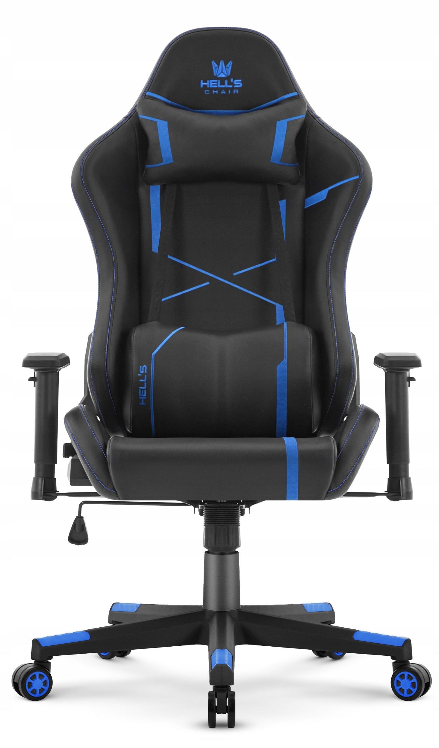 Hell's Chair HC-2001 Black-Blue Eco-leather Office Swivel Gaming Chair Upholstery color blue and black