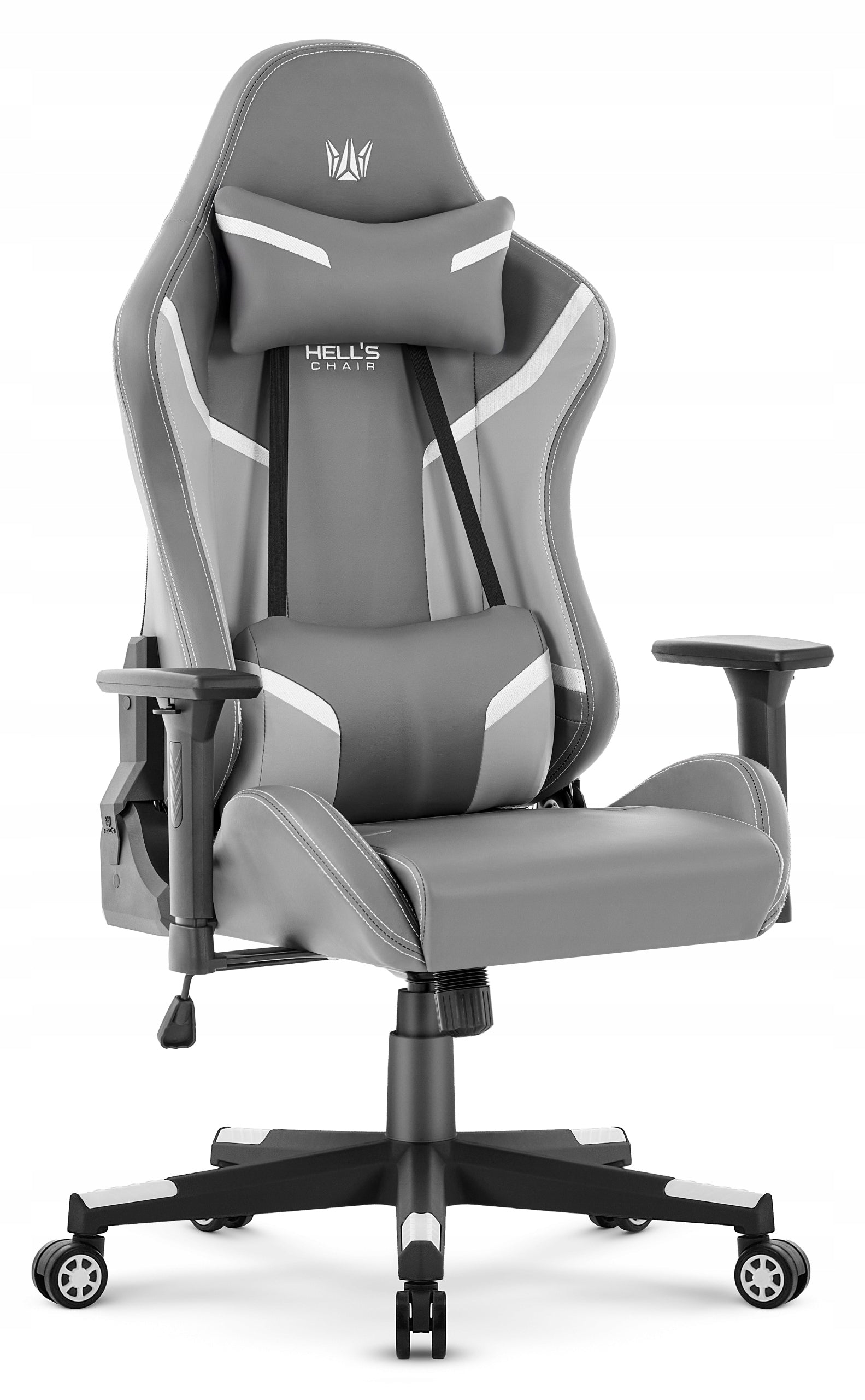 Hell's Chair HC- 2002 Grey White Suede Office Chair Manufacturer code 5907196011856