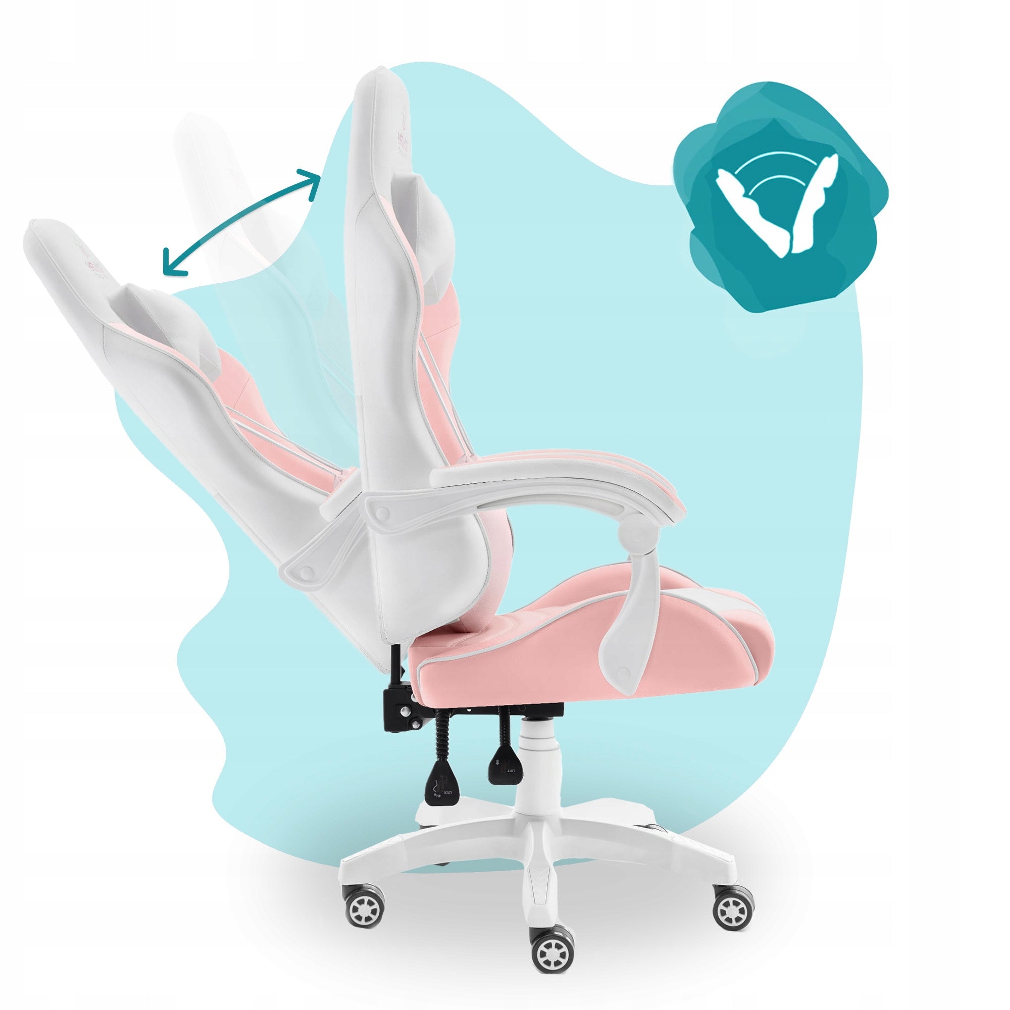 Hell's Chair Rainbow Kids Pink Furniture depth 51 cm