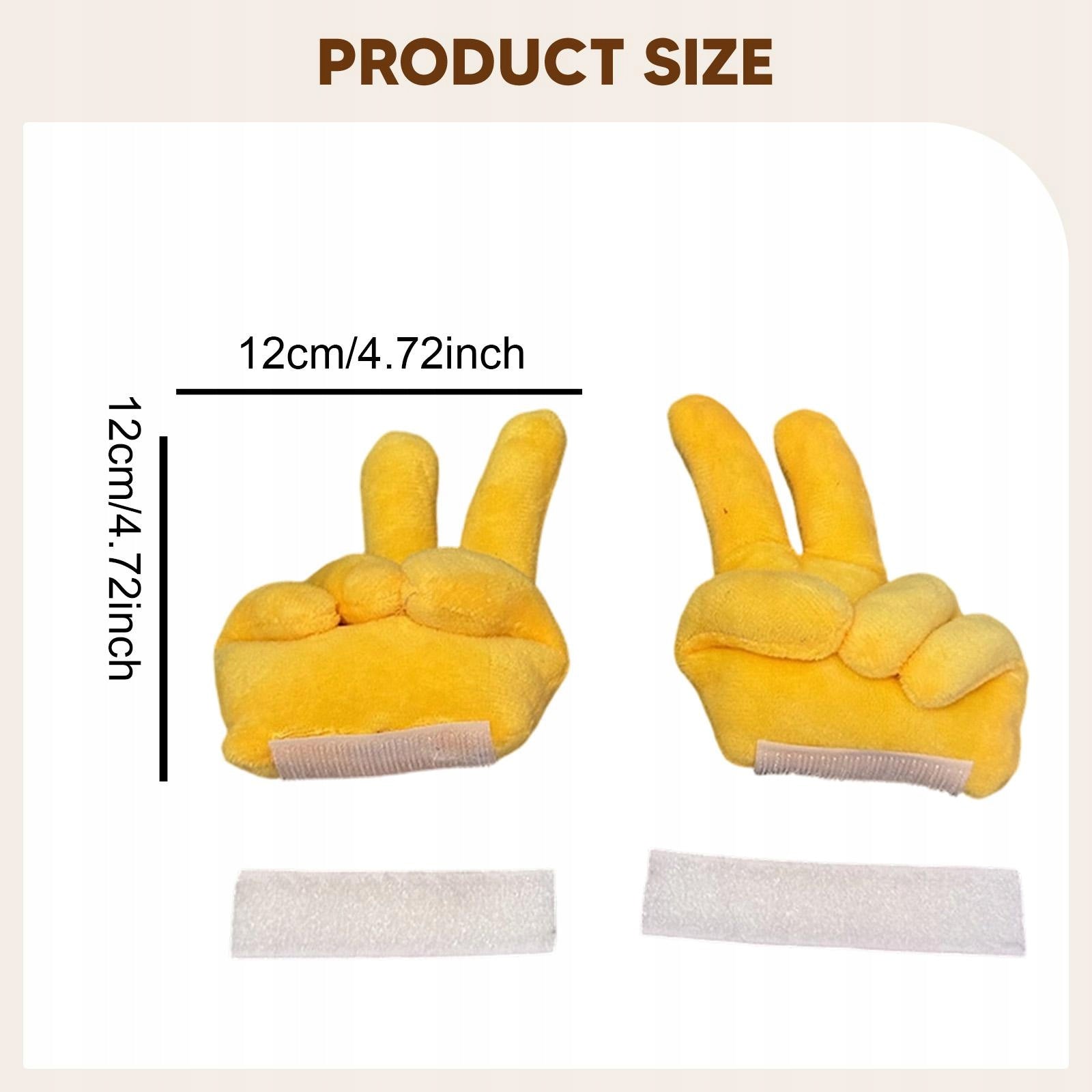 Helmet Accessories Cloth Finger Shape Ornament Adorable Removable for 2 Pcs Manufacturer no brand