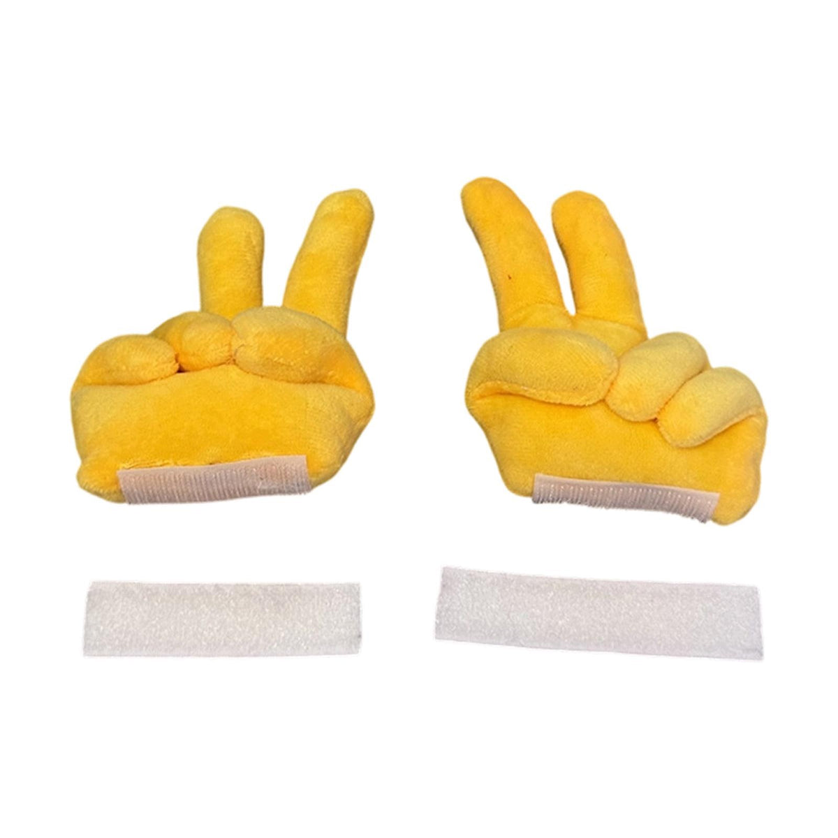 Helmet Accessories Cloth Finger Shape Ornament Adorable Removable for 2 Pcs
