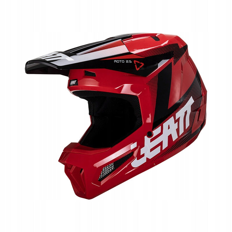 Helmet CROSS ENDURO LEATT MOTO 2.5 V24 RED BLACK GLOSS Size XXL EAN (GTIN) 6009554062827