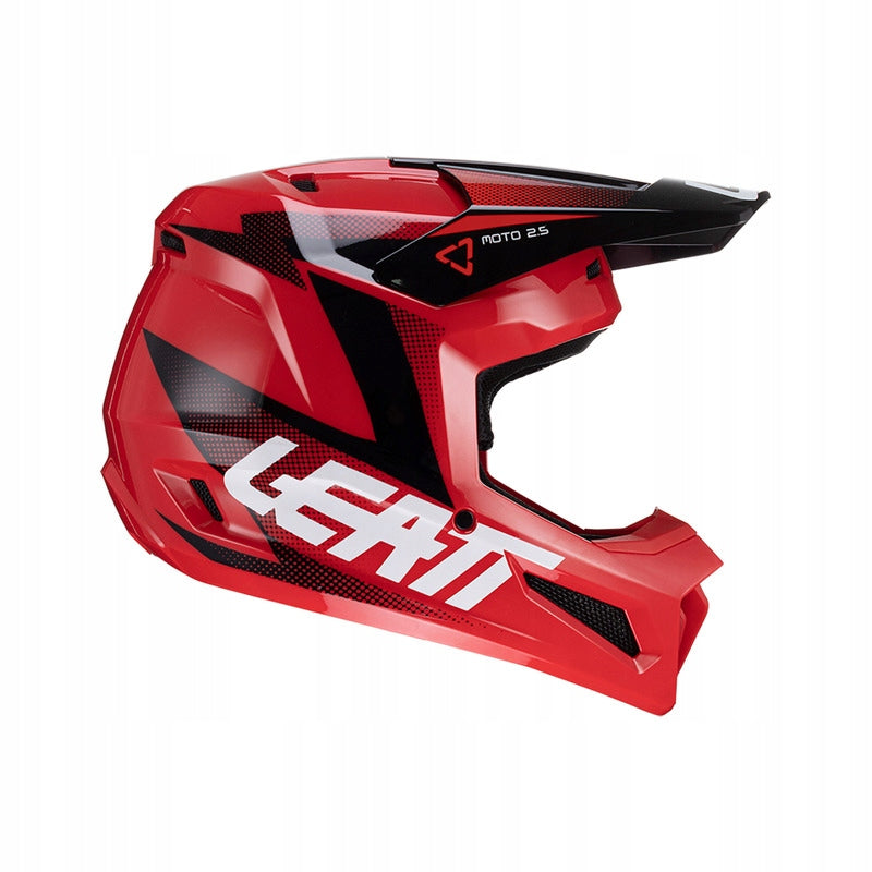 Helmet CROSS ENDURO LEATT MOTO 2.5 V24 RED BLACK GLOSS Size XXL Manufacturer's catalog number 1024060545