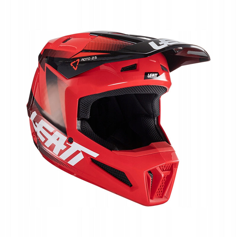 Helmet CROSS ENDURO LEATT MOTO 2.5 V24 RED BLACK GLOSS Size XXL