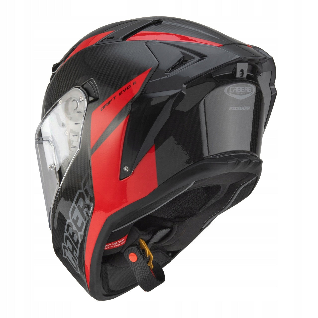 Helmet Caberg Drift Evo II Carbon Nova Red L Black/grey/red Manufacturer Caberg