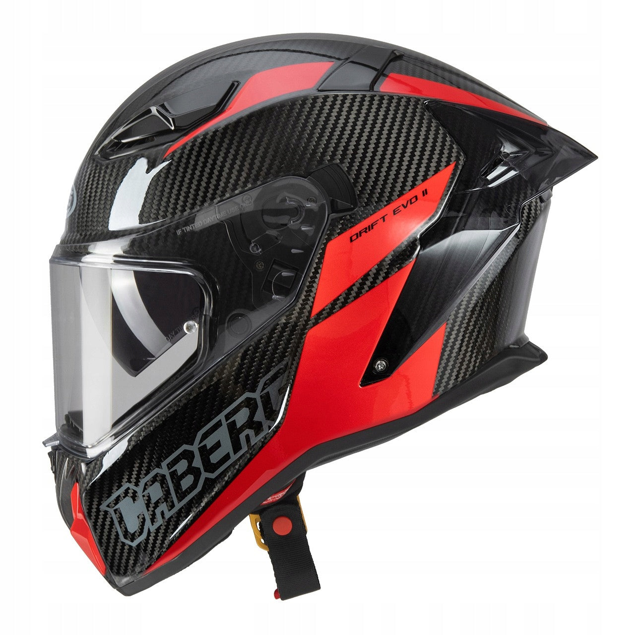 Helmet Caberg Drift Evo II Carbon Nova Red L Black/grey/red