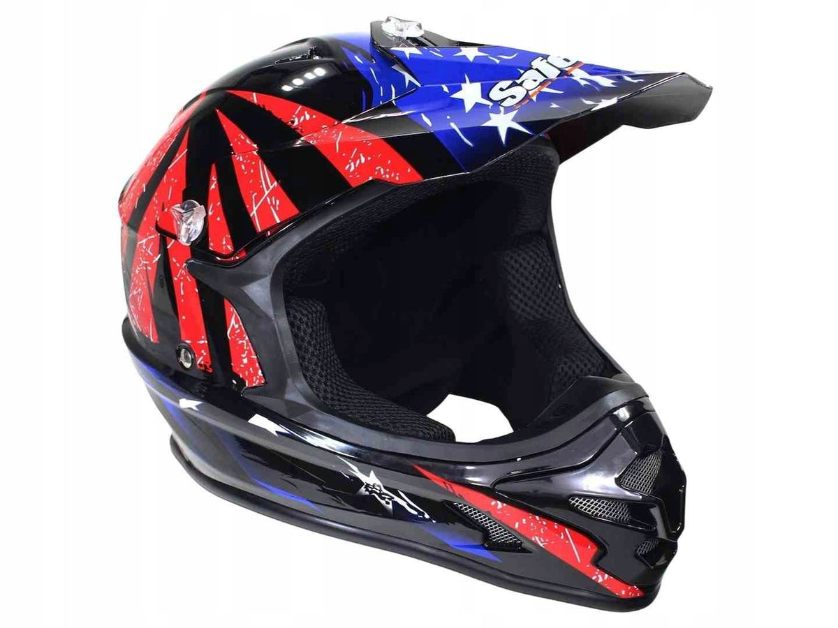 Helmet Cross/Enduro HELMET SAFEBET HF-115 XL Black Q183 New 2kg Packaging status original